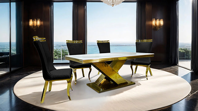 Palazzo Gold Chair (2/CTN) - Just Furniture (PA) - Multi Location