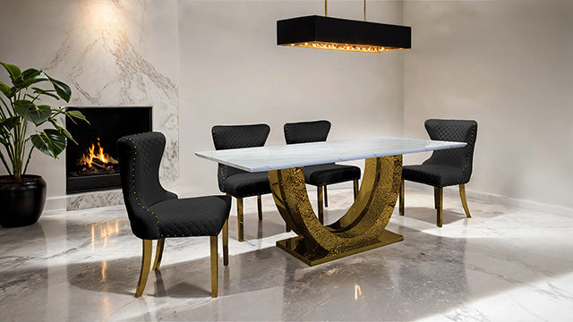 Portanova Gold Chair (2/CTN) - Just Furniture (PA) - Multi Location