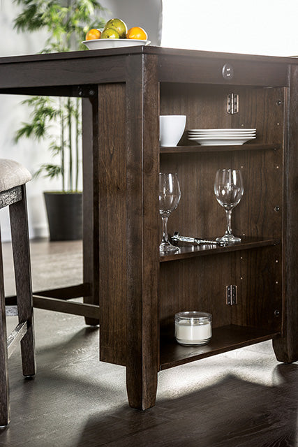 Lescles 3 Pc Counter Ht Set (1 Table + 2 Chairs) - Just Furniture (PA) - Multi Location