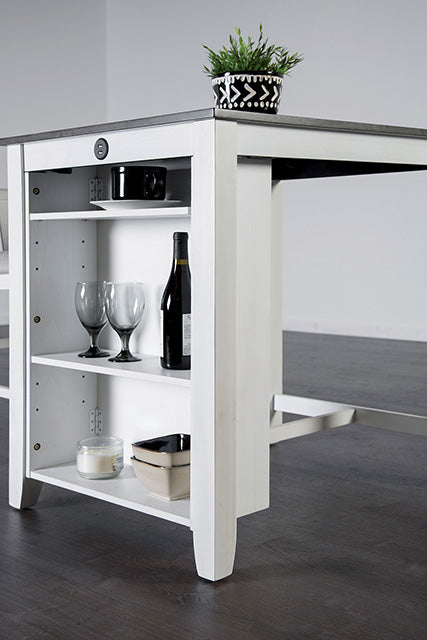 Lescles 3 Pc Counter Ht Set (1 Table + 2 Chairs) - Just Furniture (PA) - Multi Location