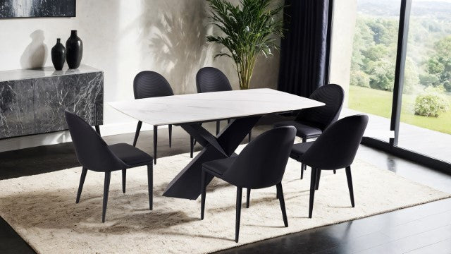 Lenvik 7 Pc Dining Table Set White - Just Furniture (PA) - Multi Location