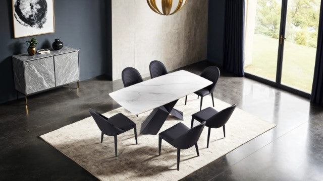 Lenvik 7 Pc Dining Table Set White - Just Furniture (PA) - Multi Location