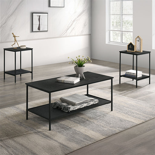 Pallas 3 Pc. Table Set Black - Just Furniture (PA) - Multi Location