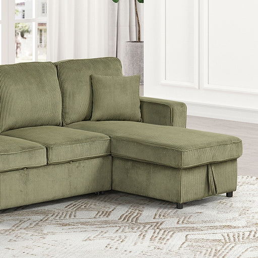 Yves Sectional Green - Just Furniture (PA) - Multi Location