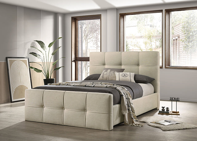 Merced Bed Gray & Ivory - Just Furniture (PA) - Multi Location