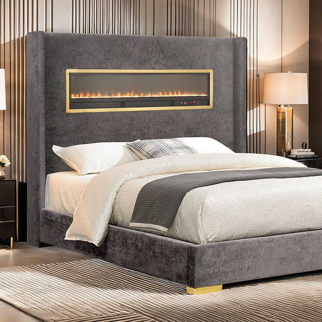 Danvers Bed Beige, Black, & Grey - Just Furniture (PA) - Multi Location