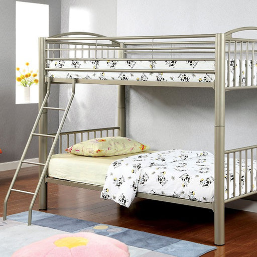 Lovia Metallic Gold Twin/Twin Bunk Bed - Just Furniture (PA) - Multi Location