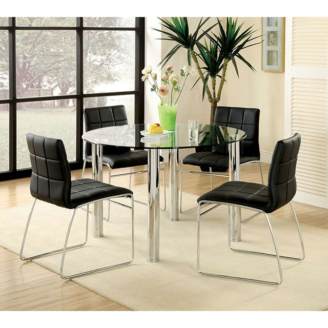 Kona I Chrome Round Dining Table - Just Furniture (PA) - Multi Location