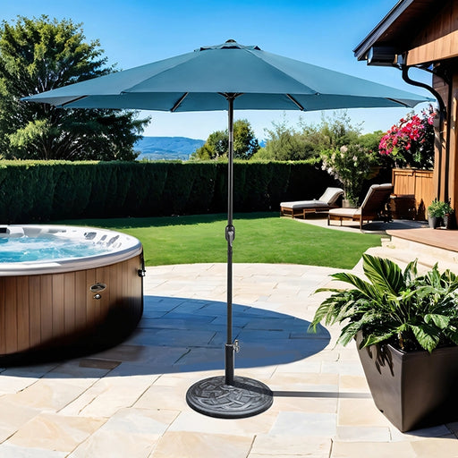 Mora 11' Outdoor Umbrella + 21" Round Base - Just Furniture (PA) - Multi Location