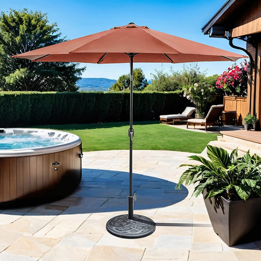 Mora 11' Outdoor Umbrella + 21" Round Base - Just Furniture (PA) - Multi Location