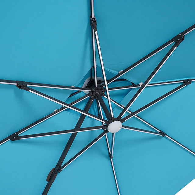 Sano 10 Ft Square Umbrella w/ Double Top w/ LED + 37" Large Base - Just Furniture (PA) - Multi Location