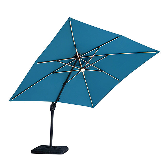 Sano 10 Ft Square Umbrella w/ Double Top w/ LED + 37" Large Base - Just Furniture (PA) - Multi Location