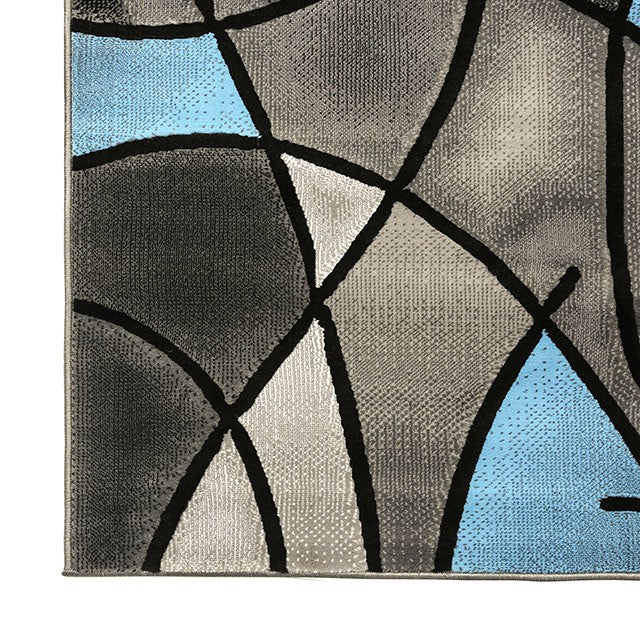 Sivas Area Rug Black & Blue - Just Furniture (PA) - Multi Location