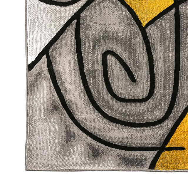 Sivas Charcoal Yellow 8' X 10' Area Rug - Just Furniture (PA) - Multi Location