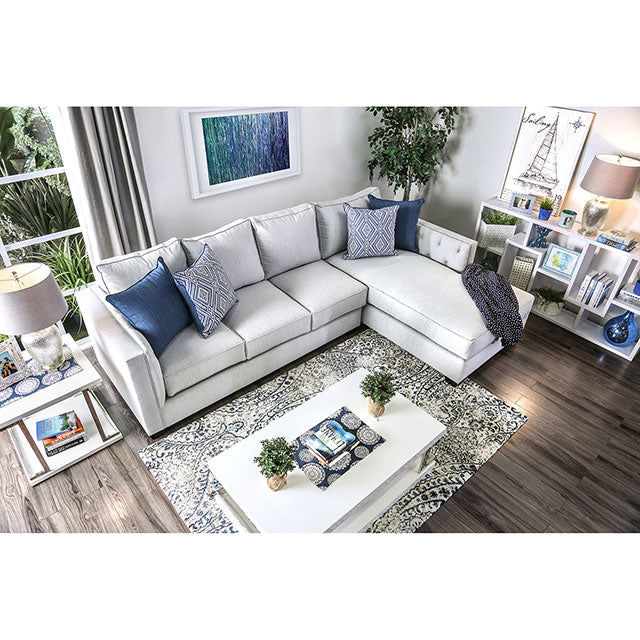 Ornella Light Gray/Blue Sectional - Just Furniture (PA) - Multi Location