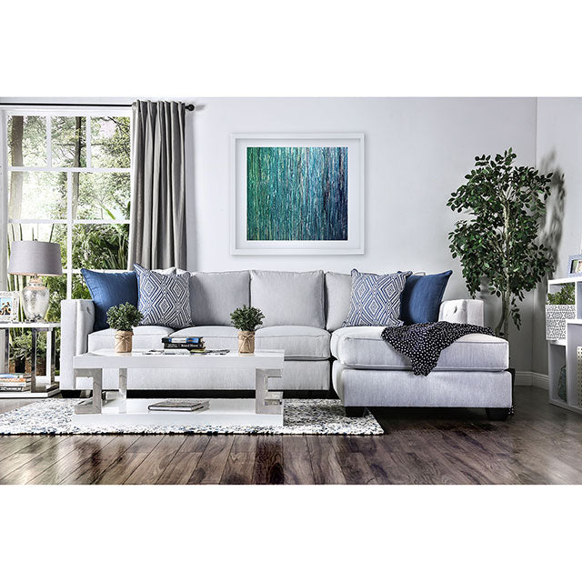 Ornella Light Gray/Blue Sectional - Just Furniture (PA) - Multi Location