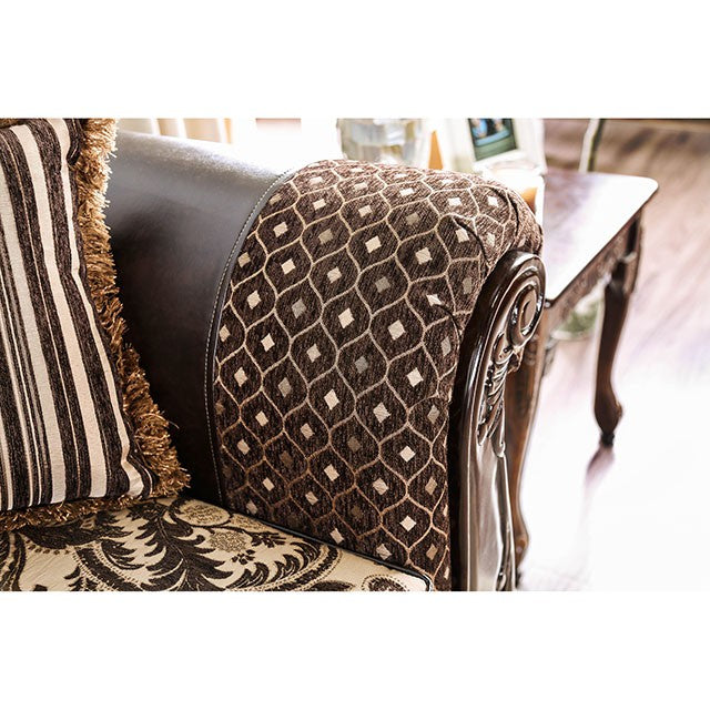 Quirino Light Brown/Dark Brown Sofa - Just Furniture (PA) - Multi Location