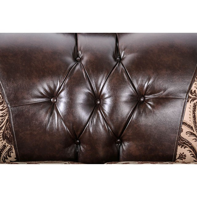 Quirino Light Brown/Dark Brown Sofa - Just Furniture (PA) - Multi Location