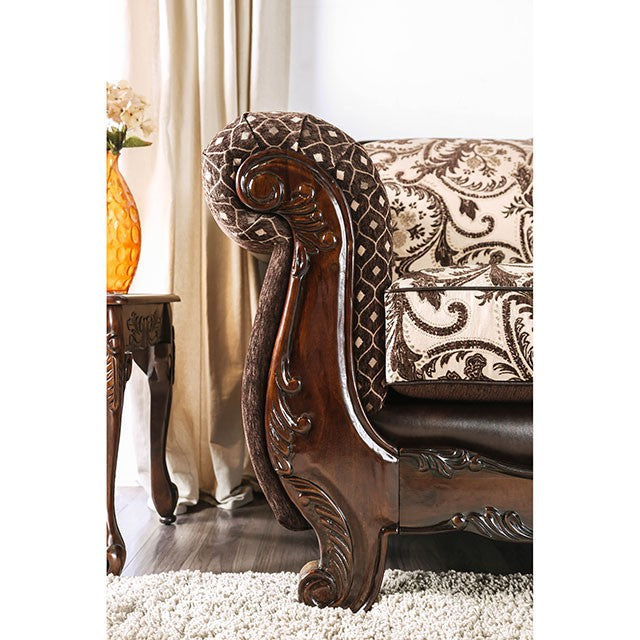 Quirino Light Brown/Dark Brown Sofa - Just Furniture (PA) - Multi Location