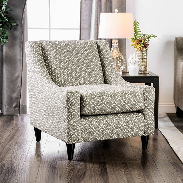 Dorset Light Gray/Pattern Square Chair - Just Furniture (PA) - Multi Location