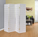 Roberto 4-panel Folding Screen White - Just Furniture (PA) - Multi Location