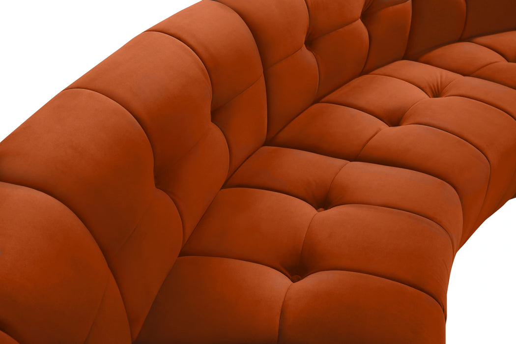 Limitless Cognac Velvet 6pc. Modular Sectional