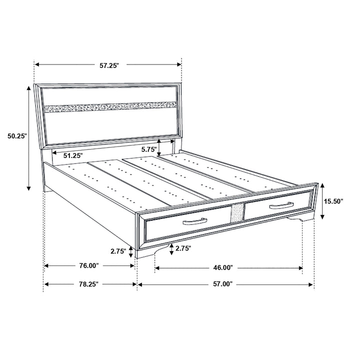 Miranda Panel Platform Storage Bed - Just Furniture (PA) - Multi Location