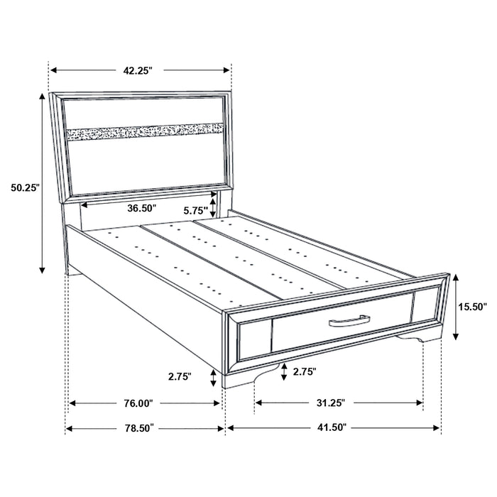 Miranda Panel Platform Storage Bed - Just Furniture (PA) - Multi Location
