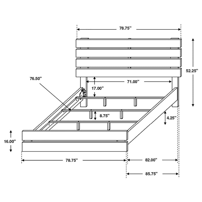 Brantford Panel Bed - Just Furniture (PA) - Multi Location