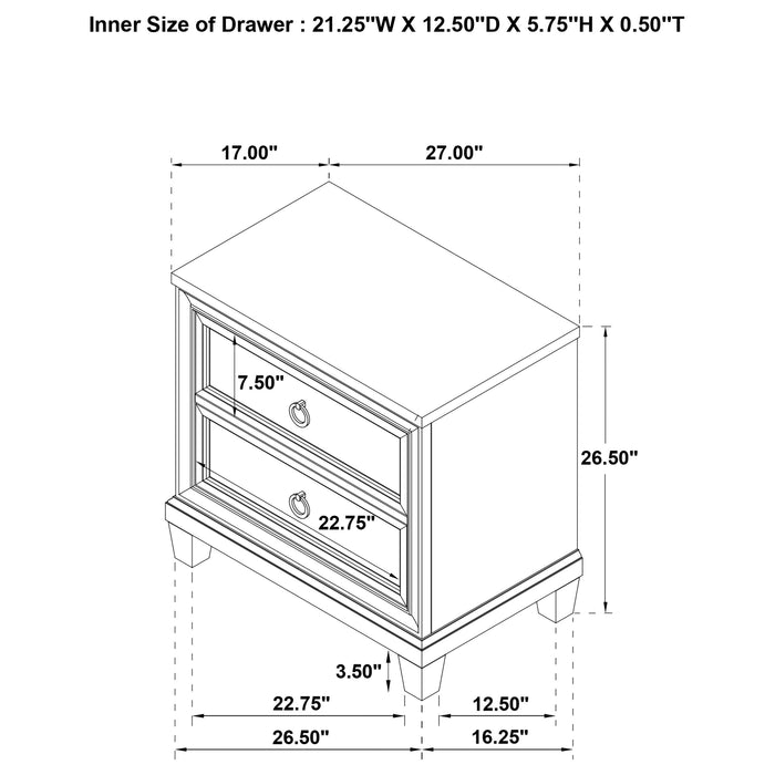 Pembroke Nightstand - Just Furniture (PA) - Multi Location