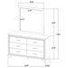 Wright Dresser with Mirror - Just Furniture (PA) - Multi Location