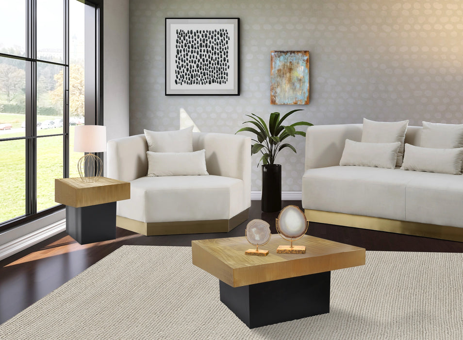 Palladium Gold End Table
