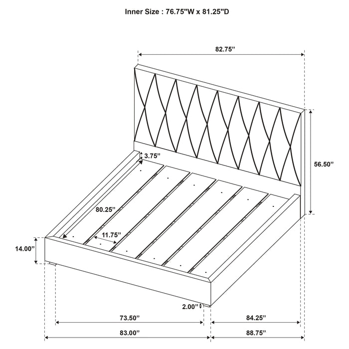 Delsea Panel Platform Bed - Just Furniture (PA) - Multi Location