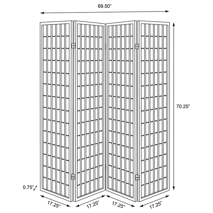 Roberto Four-Panel Room Divider - Just Furniture (PA) - Multi Location