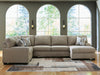 Newellen Sleeper Sectional with Chaise - Just Furniture (PA) - Multi Location