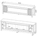 Carey TV Stand Fireplace Console - Just Furniture (PA) - Multi Location