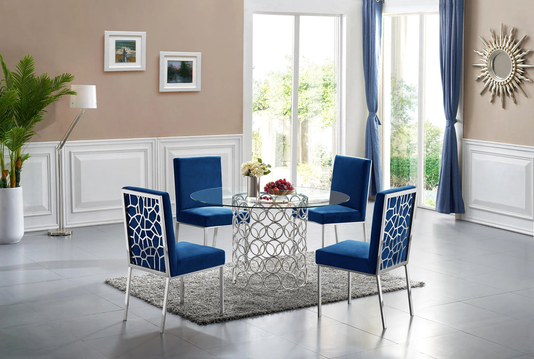 Opal Chrome Dining Table
