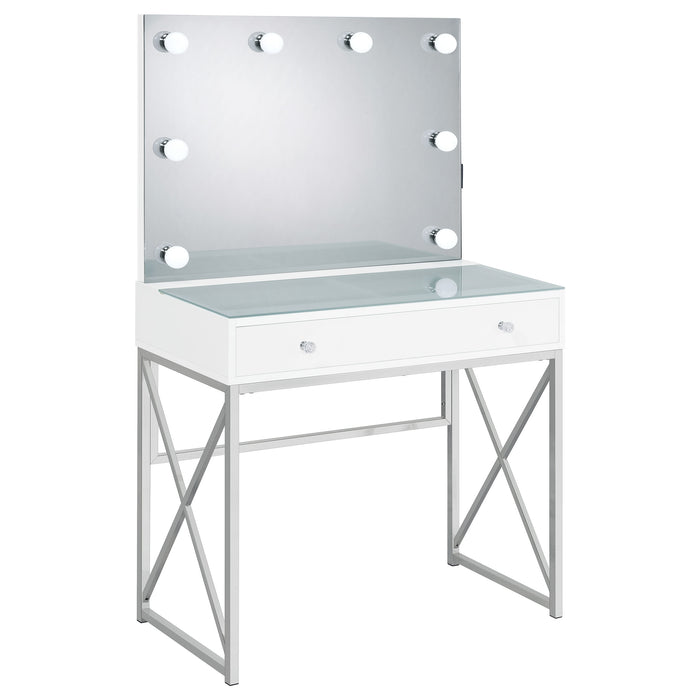 Eliza Makeup Vanity Table with LED Mirror and Stool - Just Furniture (PA) - Multi Location