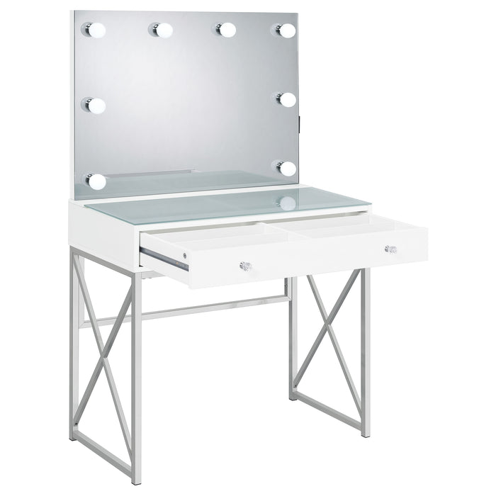Eliza Makeup Vanity Table with LED Mirror and Stool - Just Furniture (PA) - Multi Location