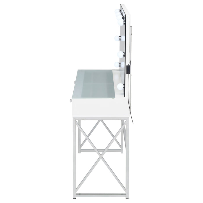 Eliza Makeup Vanity Table with LED Mirror and Stool - Just Furniture (PA) - Multi Location