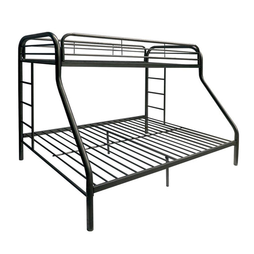 Tritan Black Bunk Bed (Twin/Full) - Just Furniture (PA) - Multi Location
