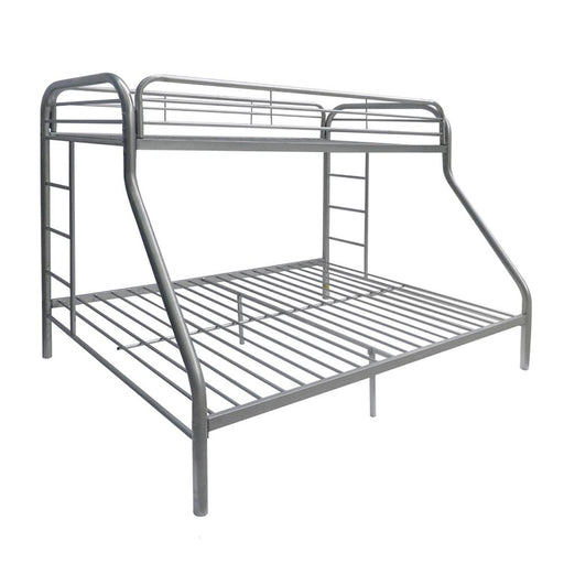 Tritan Silver Bunk Bed (Twin/Full) - Just Furniture (PA) - Multi Location