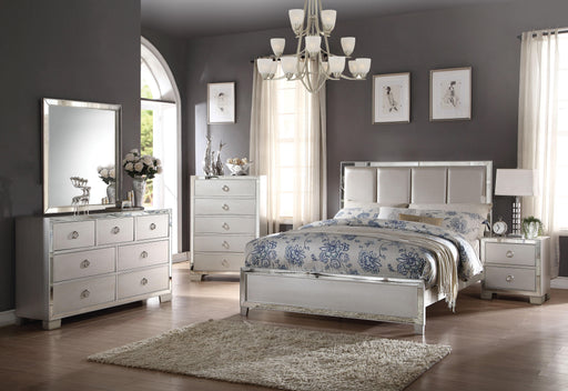 Voeville II Platinum PU & Platinum Queen Bed - Just Furniture (PA) - Multi Location