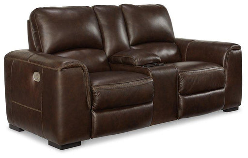 Alessandro Power Reclining Loveseat with Console - Just Furniture (PA) - Multi Location