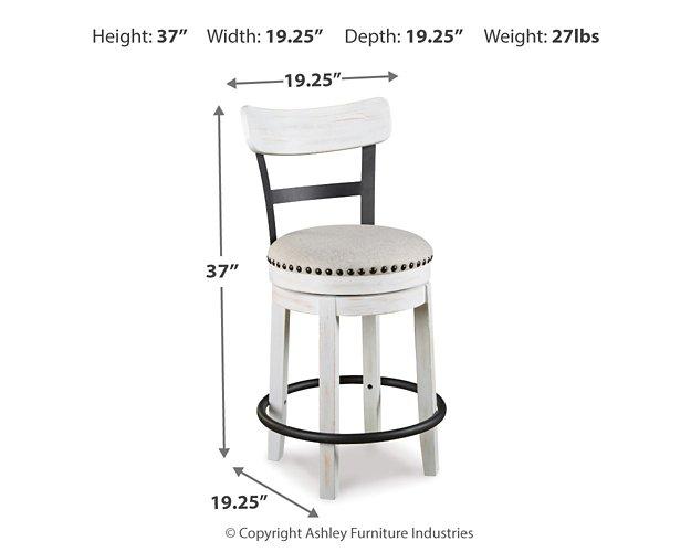 Valebeck Counter Height Bar Stool - Just Furniture (PA) - Multi Location