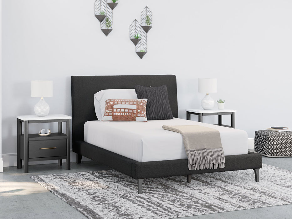 Cadmori Upholstered Bed with Roll Slats - Just Furniture (PA) - Multi Location