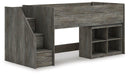 Frandern Loft Bed with Bookcase Storage - Just Furniture (PA) - Multi Location