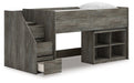 Frandern Loft Bed with Bookcase Storage - Just Furniture (PA) - Multi Location
