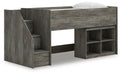 Frandern Loft Bed with Bookcase Storage - Just Furniture (PA) - Multi Location