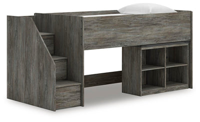 Frandern Loft Bed with Bookcase Storage - Just Furniture (PA) - Multi Location